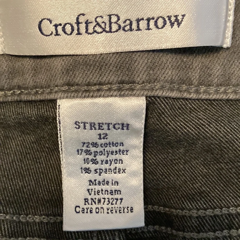 Croft & Barrow Grey Denim Jeans 12 - Picture 6 of 8